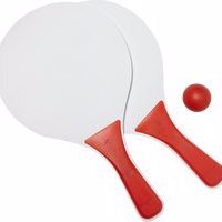 Beachball set - Hout - Rood