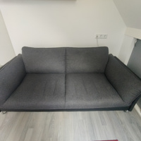 zwartgrijze bank, 2,5 zits