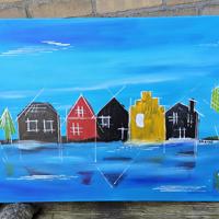 Schilderij Zaans Kijkje II van 