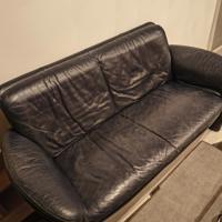 Nog mooie DONKERblauwe tweezitsbank