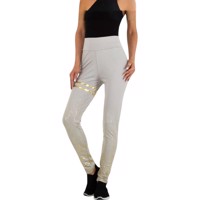 Legging grijs goud glitter S/M