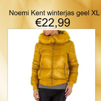 Noemi Kent winterjas mosterdgeel XL