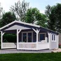 NIEUW LUXE BLOKHUT MET TERRAS 4x3+3