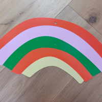 Magneetbord regenboog x2