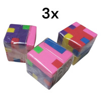 3x gum kubus puzzel 3x3cm