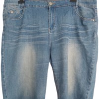 Fitt jeans korte spijkerbroek 4XL/48