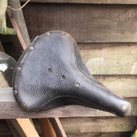 Lederen fietszadel merk wright type w66