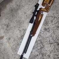 Pcp Steyr match 5.5 mm links met RWS kijker 6x40  , demper e