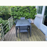 Moderne tuinset met 6 stoelen