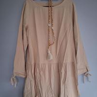 Beige jurk maat L - Zo goed als nieuw!
