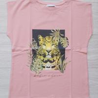Glo-story t-shirt roze tijger S