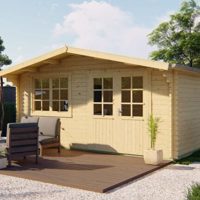 Blokhut - Tuinhuis Hendrick | 44 mm | vuren onbehandeld