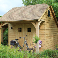 Landelijk tuinhuis LODGE in diverse standaard maten