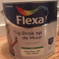 2,5 liter RAL 9010 muurverf