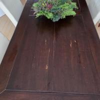 Eettafel, 240x100 stevig,massief hout, overschilderbaar