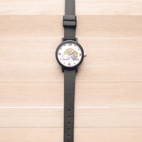 Horloge voor Kinderen - Regenboog - Kast 34 mm - Zwart