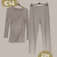 2 delige set beige XXL