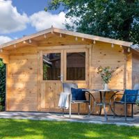 Blokhut - Tuinhuis Murcia | 34 mm | vuren onbehandeld