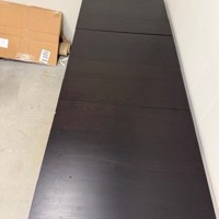 Ikea uitschuiftafel donkerbruin