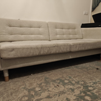 Gratis Beige 3-zits bank, Spoed!!