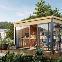 Nieuw Modern luxe tuinhuis Domeo 4 Set