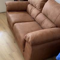 Nieuwe cognac kleur bank