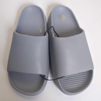 Heren slippers effen grijs 41