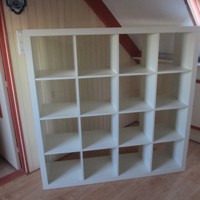 Boekenkast Wit Lake Ruimteverdeler.