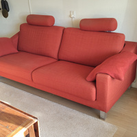 Leolux bank en bijbehorende poef