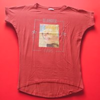 Glo-story t-shirt 1995 rood glamour glitter one size