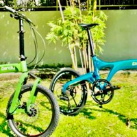 2 Riese Birdy Müller Vouwfietsen voor mee te nemen per Auto naar Italië 