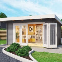 Tuinhuis Sussex 1 + Bifold Door 2600X1957