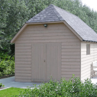 Landelijk CROFT GARAGE in diverse standaard maten ---MAATWER