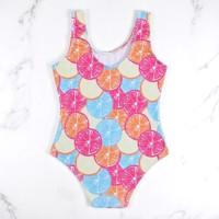 Meisjes badpak fruit meerkleurig 104/110 / 4-5 jaar