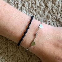 Twisted armband, Zwart