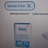 Gez MP -75 gips pleister van iemand uit nooddorp /Den-Haag