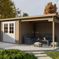 Blokhut - Tuinhuis Freddy | 28 mm | vuren onbehandeld