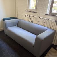 Gratis IKEA Klippan bank met grijze hoes 
