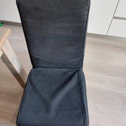 6x zwarte stoelen