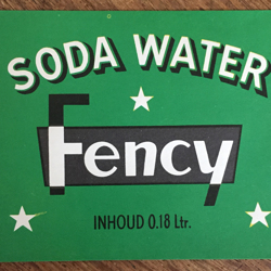 Etiket Fency Soda water