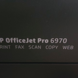 Printer HP OfficeJet Pro 6970 - only scanner