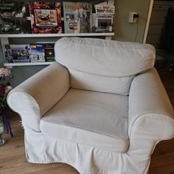 Witte fauteuil