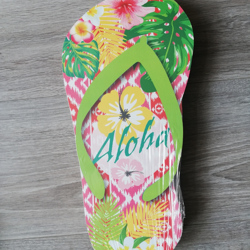 Wanddecoratie - Hout - Slipper - 'Aloha'