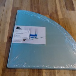 3x mat glazen planchet
