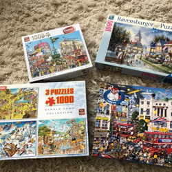 4 stuks als nieuw compleet puzzels