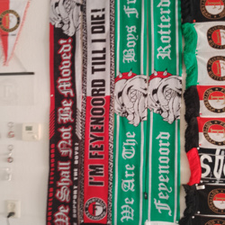 Feyenoord sjaals, sleutel hangers, lichtgevende Wandboard, v