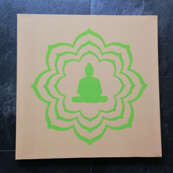 canvas boedah appelgroen 40 cm x 40 cm