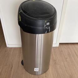 Prullenbak RVS soft touch 60 liter