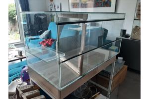 Gerbilarium/hamsterhok glas met schuifruiten