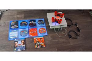 PS4 Slim Wit 500GB + 4x F1 (2017-2020) + 2 Rode Controllers
